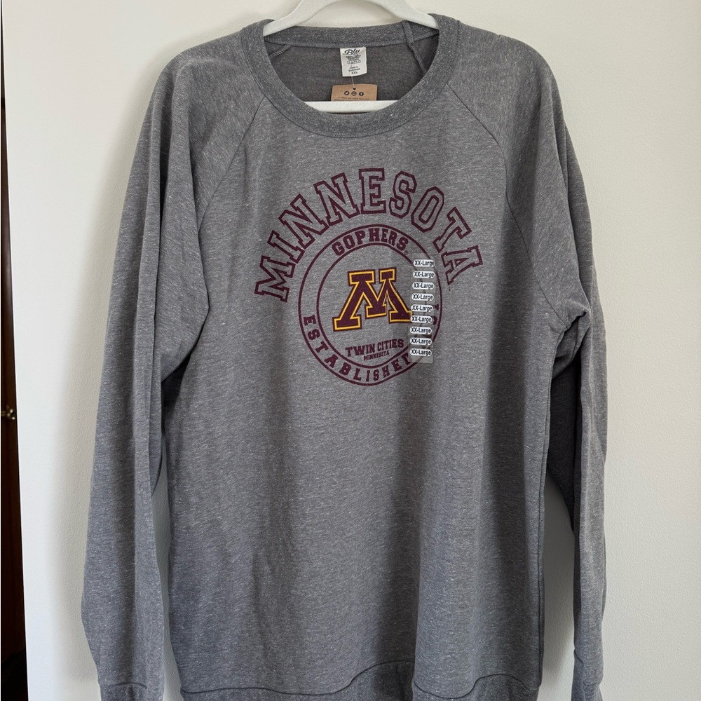 Blue 84 | University of Minnesota Gray Crew Neck | 3XL